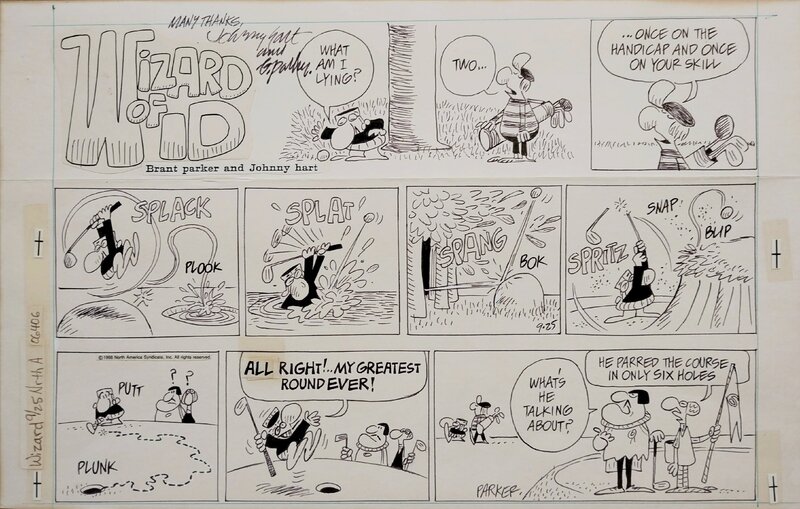 Brant Parker, Wizard of Id Sunday 1988 - Comic Strip