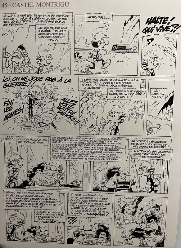 Les petits hommes par Pierre Seron - Planche originale