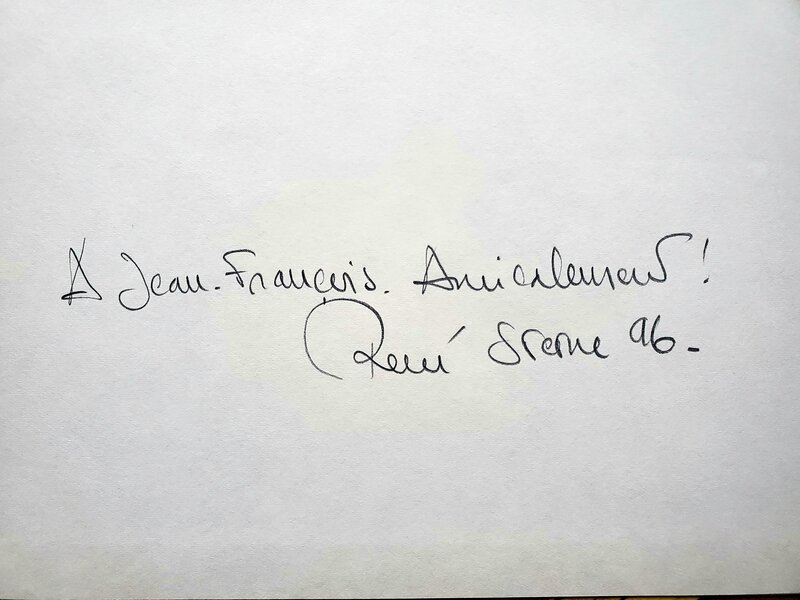 René Sterne, dédicace manuscrite  ADLER   T2 LE REPAIRE DU KATANA - Dédicace