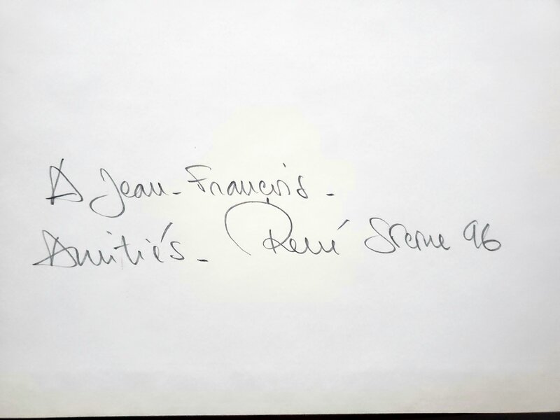 René Sterne, dédicace manuscrite  ADLER   T3 MUERTE TRANSIT - Sketch