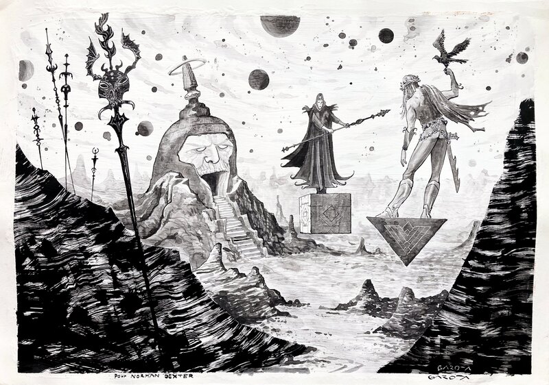 Davide Garota, Tribute to Druillet - - Illustration originale