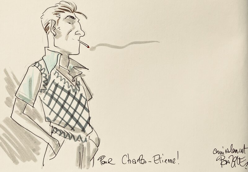 Bruno Bazile, Maurice Tillieux 1940 - Sketch Bruno Bazile, Maurice Tillieux 1940 - Sketch