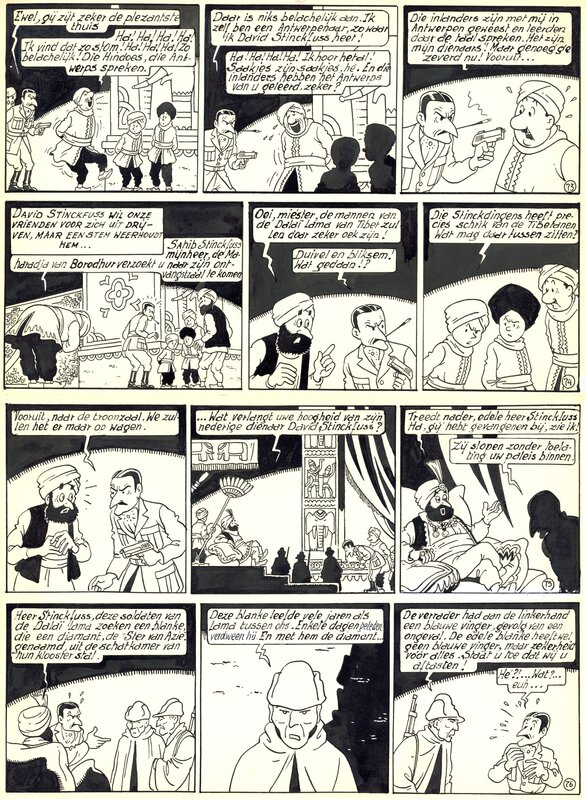 Bob De Moor, Nonkel Zigomar, Snoe en Snolleke - De Blauwe vinger - Comic Strip Bob De Moor, Nonkel Zigomar, Snoe en Snolleke - De Blauwe vinger - Comic Strip