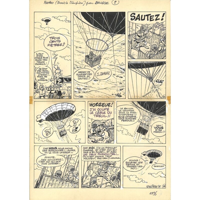 Bobo par Paul Deliège - Planche originale Bobo par Paul Deliège - Planche originale