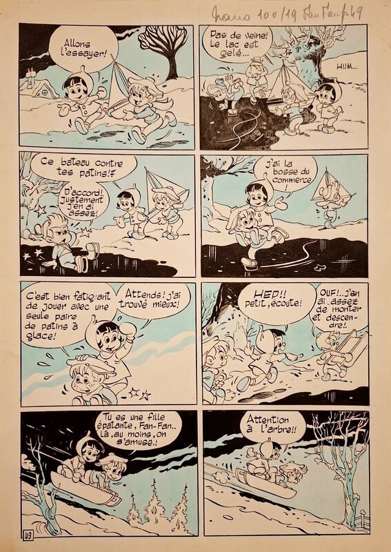 Claude Marin, Fan-Fan en hiver 2/3 - Comic Strip