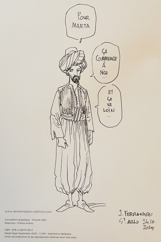 Orients perdus by Ferrandez - Sketch