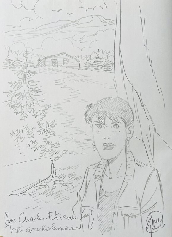 Caroline Baldwin by André Taymans - Sketch Caroline Baldwin by André Taymans - Sketch