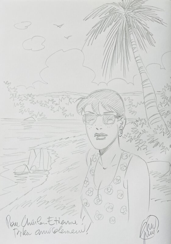 Caroline Baldwin by André Taymans - Sketch Caroline Baldwin by André Taymans - Sketch