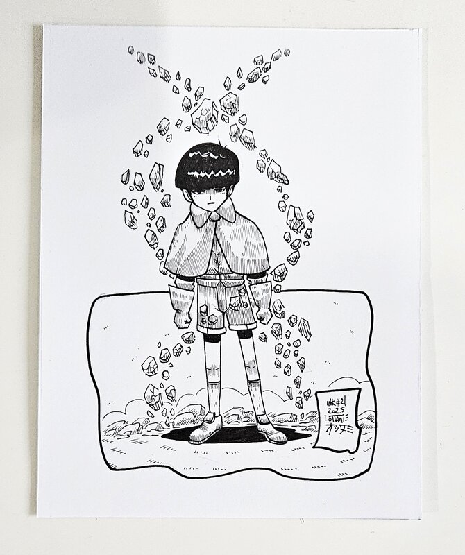 Dessin original de l'Inktober 2025 : Akira par oTTami ! - Illustration originale