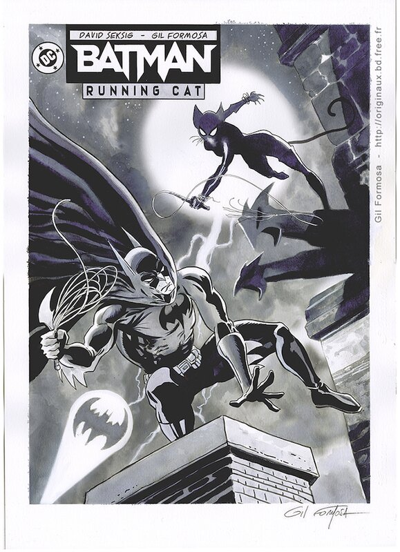 Batman vs CATWOMAN par Gil Formosa - Couverture originale Batman vs CATWOMAN par Gil Formosa - Couverture originale