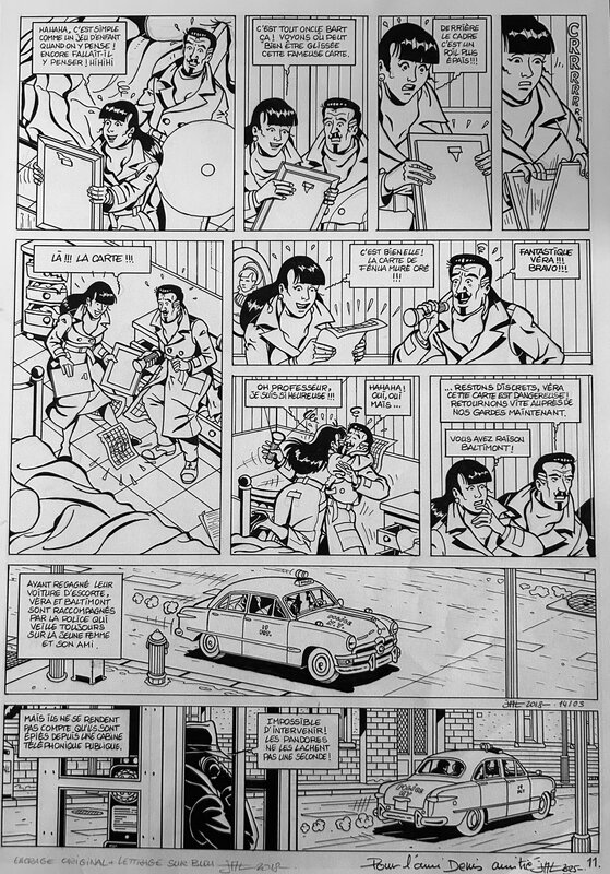 Jal, Les aventures du professeur BALTIMONT#2, L’île de l’éternité, planche n°11, 2019. - Planche originale