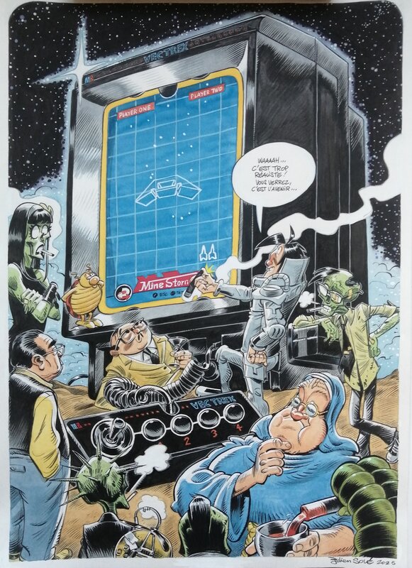 Hommage au Vectrex by Julien/CDM - Original Illustration