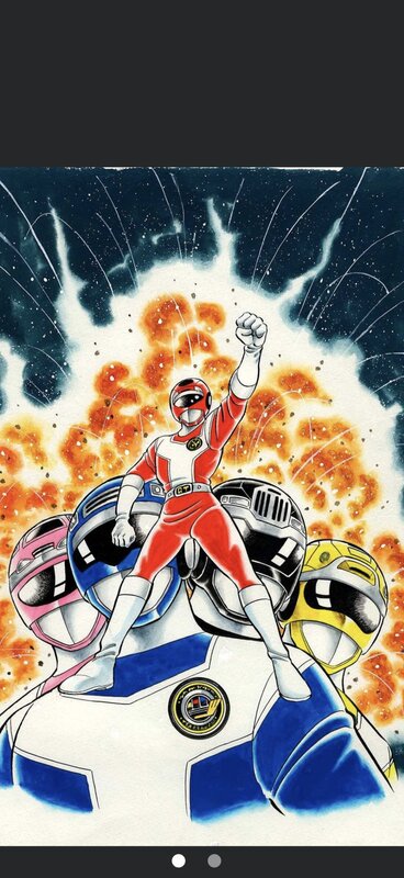Turbo rangers by Yatsude saburo - Original Illustration Turbo rangers by Yatsude saburo - Original Illustration
