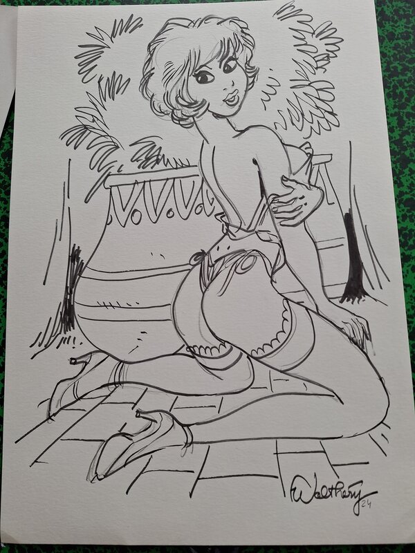 For sale - François Walthéry, Natacha  par l arrière - Comic Strip For sale - François Walthéry, Natacha  par l arrière - Comic Strip