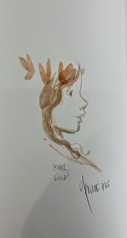 Vincent Mallié, Dédicace de Vincent Malliè sur Ténébreuse Tome 1 EO - Sketch