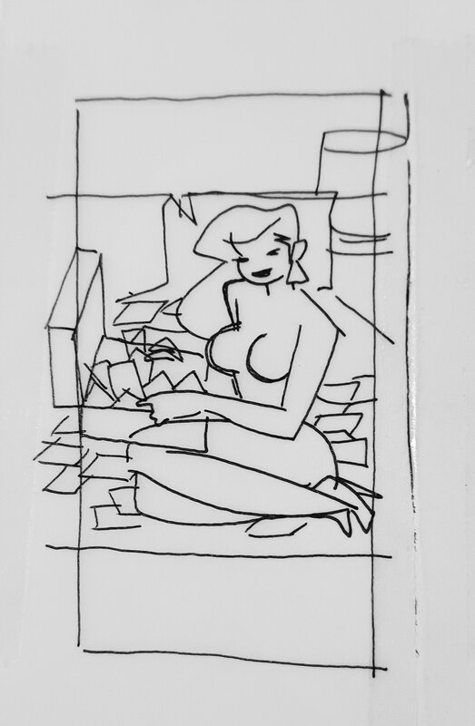 Antonio Lapone, Case de la série A.D.A - Œuvre originale Antonio Lapone, Case de la série A.D.A - Œuvre originale