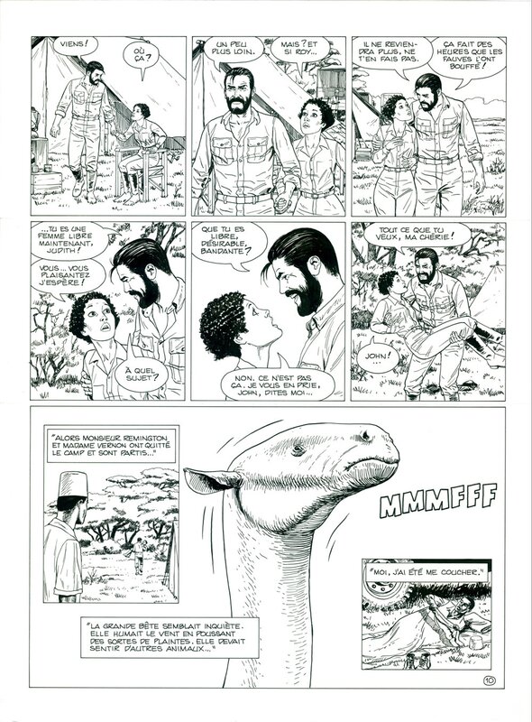 En vente - Kenya par Leo, Rodolphe - Planche originale En vente - Kenya par Leo, Rodolphe - Planche originale