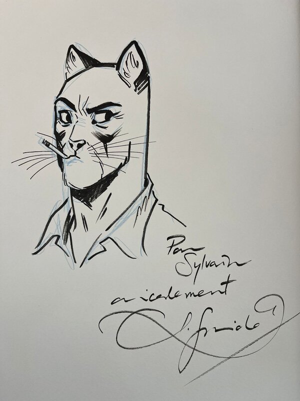 TT Tome 4 - Dos Toilé Bleu - Dédicace de Guarnido - Dédicace