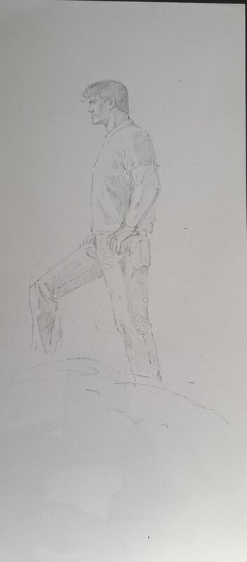 William Vance, Jean Van Hamme, Dessin original de XIII - Comic Strip William Vance, Jean Van Hamme, Dessin original de XIII - Comic Strip