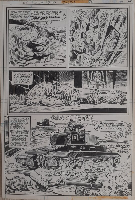 Dick Ayers, Gerry Talaoc, Unknown Soldier #229 page 12 (1979) - Comic Strip Dick Ayers, Gerry Talaoc, Unknown Soldier #229 page 12 (1979) - Comic Strip