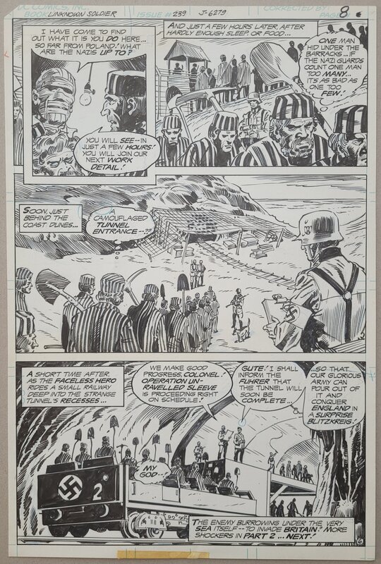 Dick Ayers, Gerry Talaoc, Unknown Soldier #239 page 6 (1980) - Planche originale Dick Ayers, Gerry Talaoc, Unknown Soldier #239 page 6 (1980) - Planche originale
