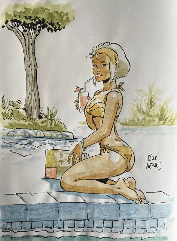 Dédicace Felix Meynet - Coffret Double M - Faux Témoin - Sketch