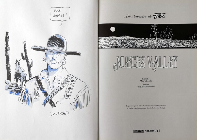 Jim Bridger par Pasquale Del Vecchio - Dédicace Jim Bridger par Pasquale Del Vecchio - Dédicace