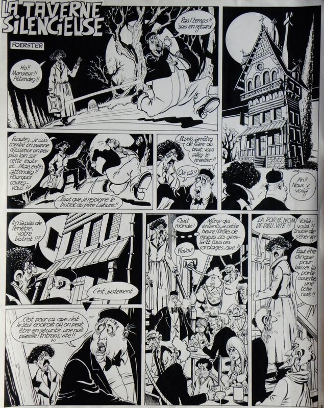 For sale - » La Taverne Silencieuse » – Planche originale – Foerster - Comic Strip For sale - » La Taverne Silencieuse » – Planche originale – Foerster - Comic Strip