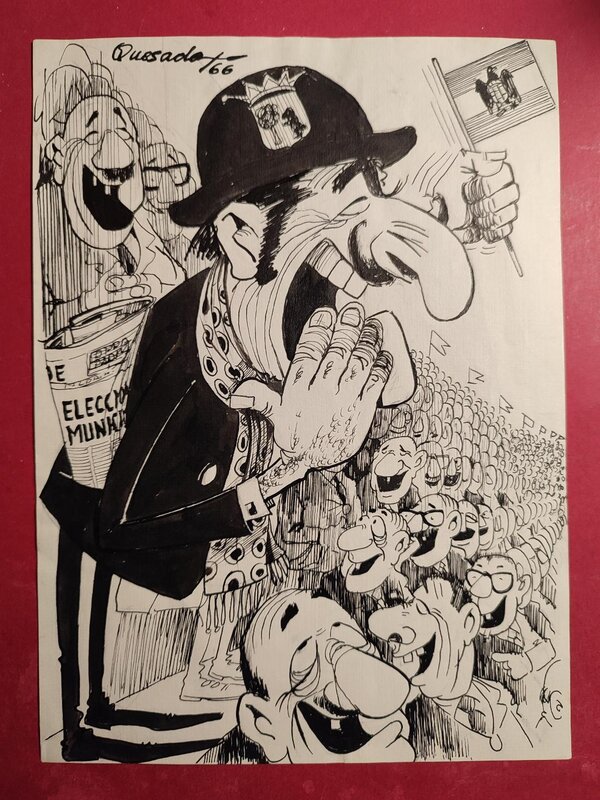 Le SUPPORTER by Fernando Quesada Porto - Original Illustration Le SUPPORTER by Fernando Quesada Porto - Original Illustration