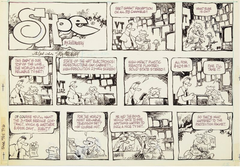 Jeff MacNelly, Shoe, sunday strip 1987 - Comic Strip