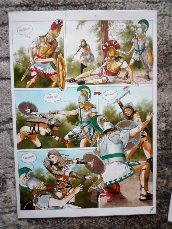 En vente - Anaxiléa / jean torton (jeronaton) - Planche originale