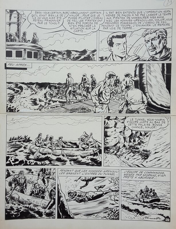 For sale - Dino Attanasio, Henri Vernes, Bob Morane et l'oiseau de feu - Comic Strip