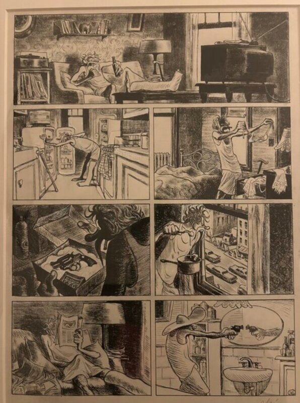 Christophe Blain, Colt cal 32 Smith and Wesson - Planche originale
