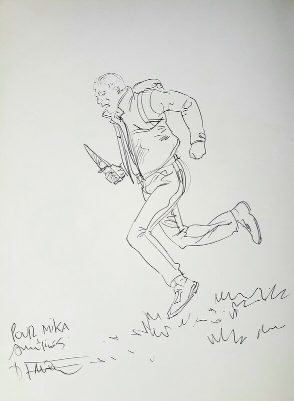 Denis Falque, Didier Conrad, LE TRIANGLE SECRET -  LES GARDIENS SU SANG    T1 LE CRÂNE DE CAGLIOSTRO - Dédicace