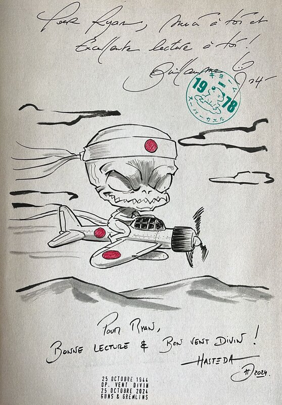 Hasteda, Guillaume Leblanc, Guns & Gremlins - Dedicace des 2 auteurs - Sketch