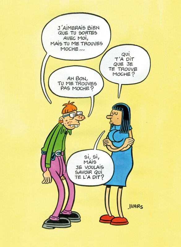 En vente - Moche par Éric Ivars - Illustration originale