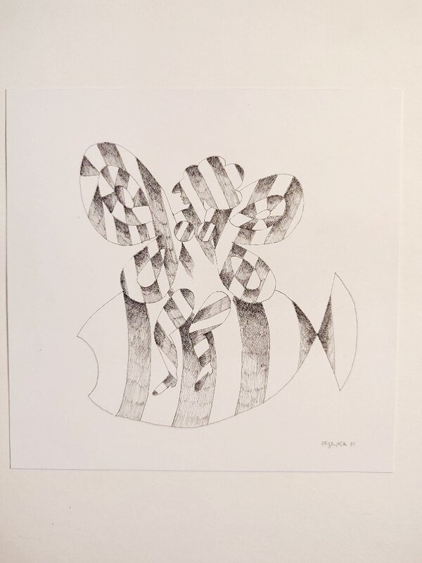 Le poisson papillon by Violet Elzbieta - Original Illustration