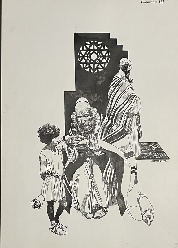 Sergio Toppi, Joseph enseigne la Torah à Jésus - Comic Strip