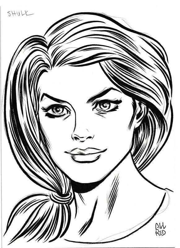 She Hulk by Mike Allred - Original Illustration