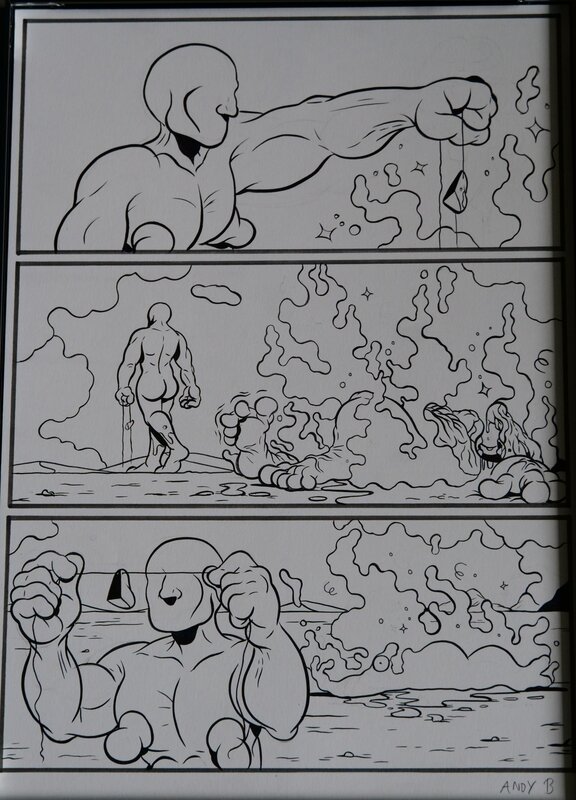 Mandala par Andy Barron - Planche originale