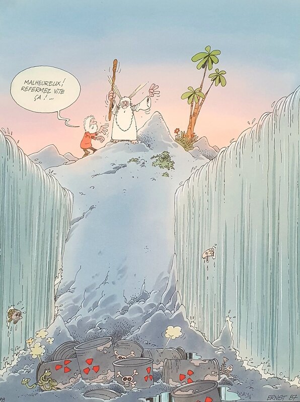 Serge Ernst, Malheureux ! REFERMEZ VITE ÇA ! - Couverture originale