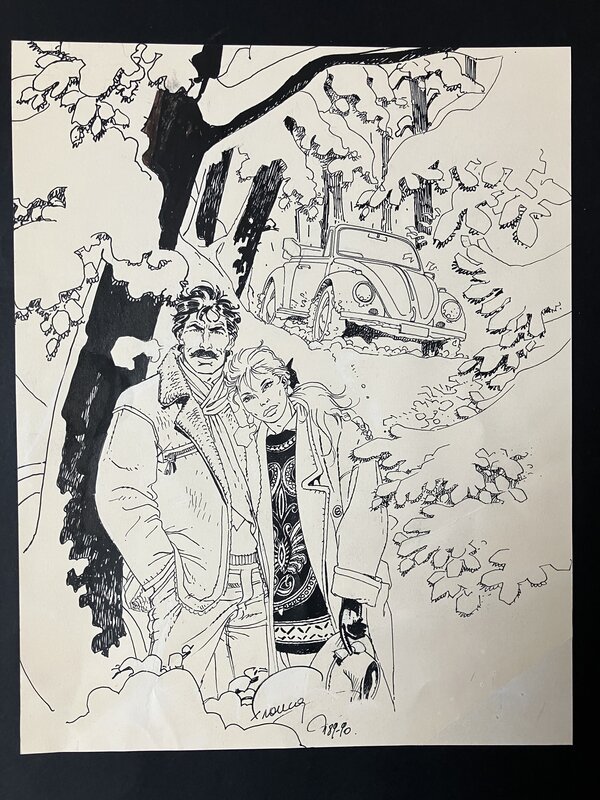 En vente - LARGO WINCH PREQUEL par Philippe Francq - Couverture originale