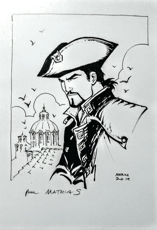 Enrico Marini, Le Scorpion - dessin original - Original Illustration