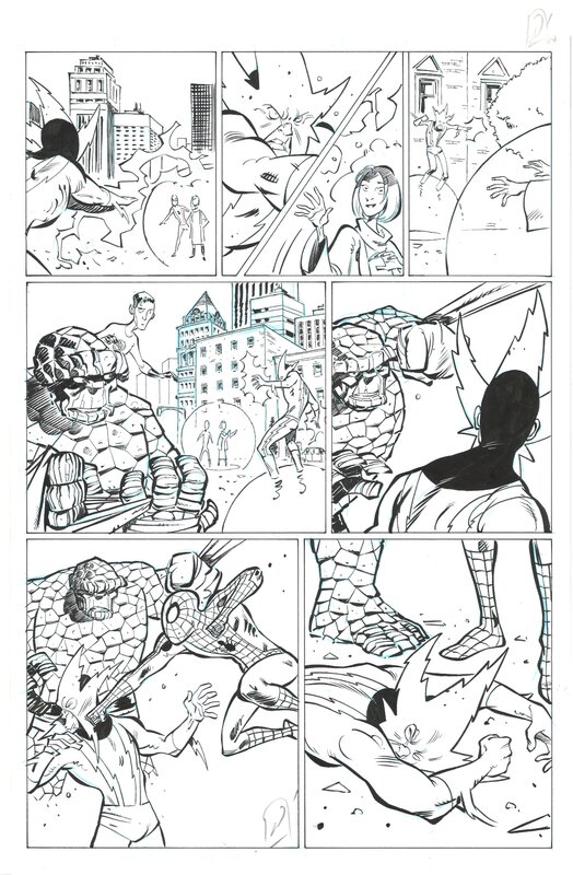 En vente - Pierre Alary - The Spider-Man Family #3 p;21 - Planche originale