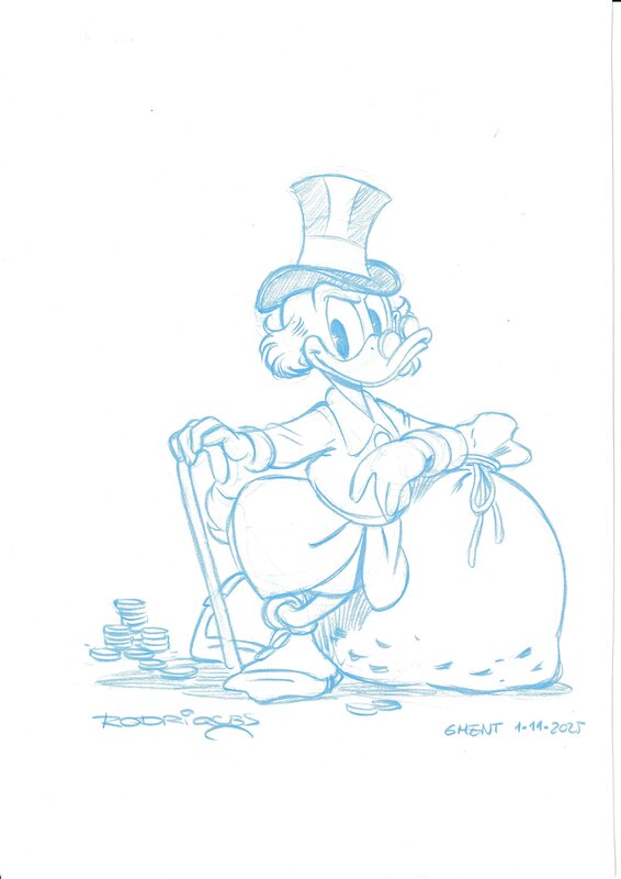 Uncle Scrooge by Paco Rodriguez Peinado - Sketch