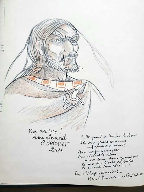 Cécile Chicault, Hervé Pauvert, LA SAGA DE WOTILA   T1 LE JOUR DU PRINCE CORNU - Dédicace