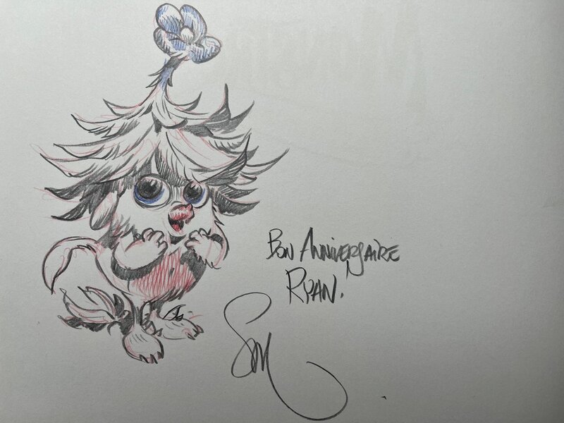 Dédicace de Stan sur Monstre est timide - Dédicace