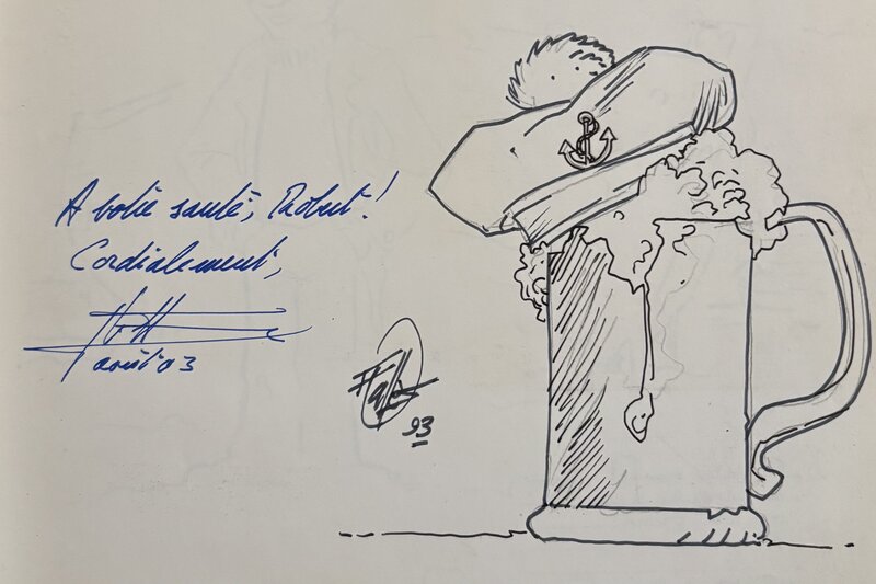 Dédicace de Vallès pour les Maitres de l'orge - Sketch