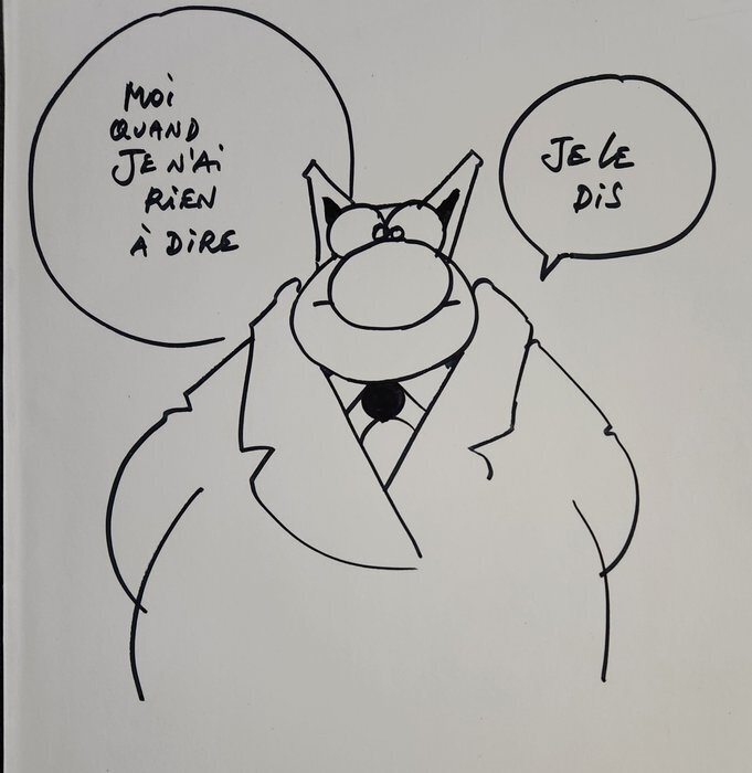 Le Chat by Philippe Geluck - Original Illustration
