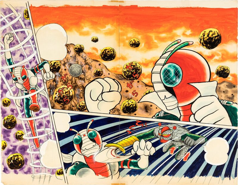 Kamen Rider X DPS by Yuji Hosio - Planche originale